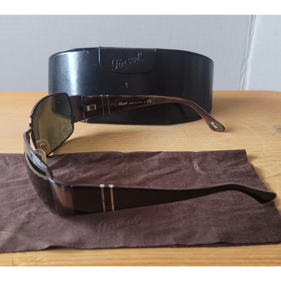 Persol 2342-S 796/31 Anthracite Gray Metallic VTG Sunglasses 59015 130 Italy main image 8